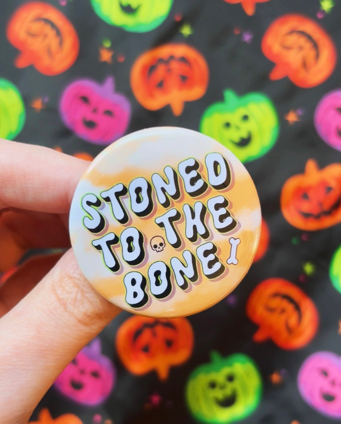 Stoned to the Bone Button