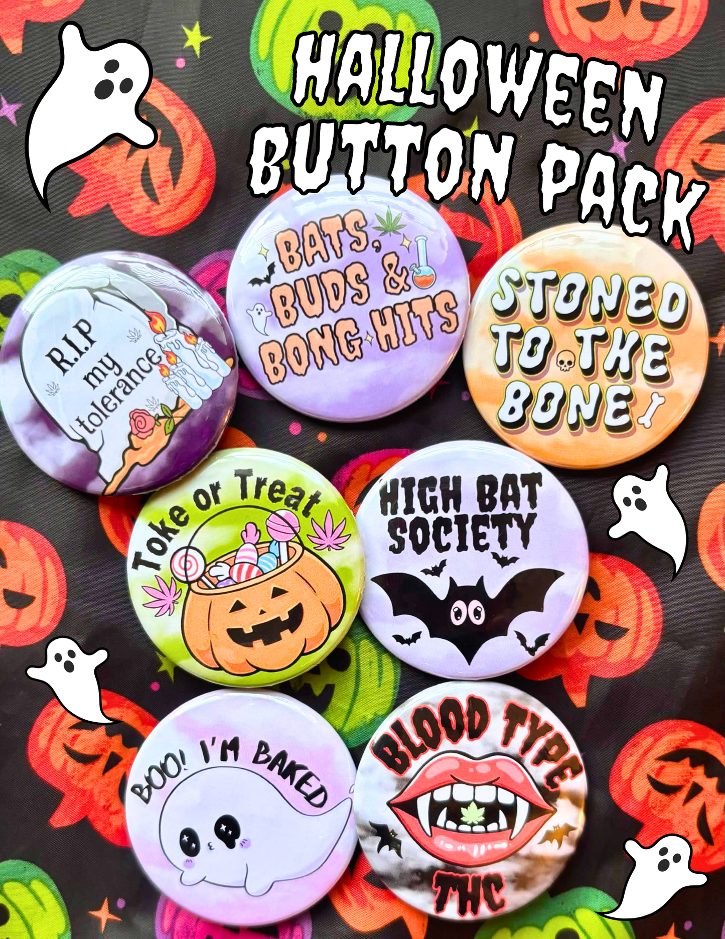 Halloweed Button Pack