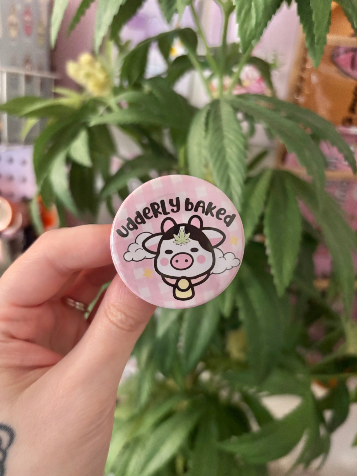 Udderly Baked Button