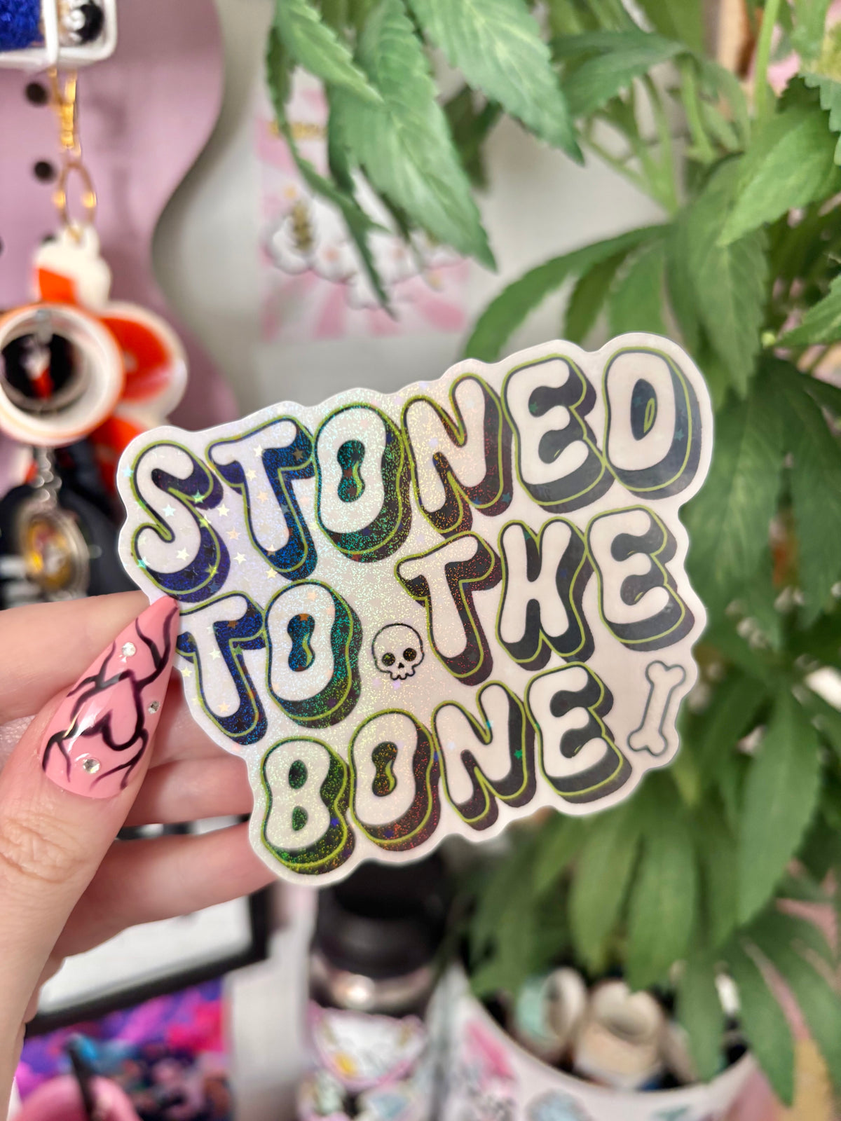 Stoned to the Bone Sticker