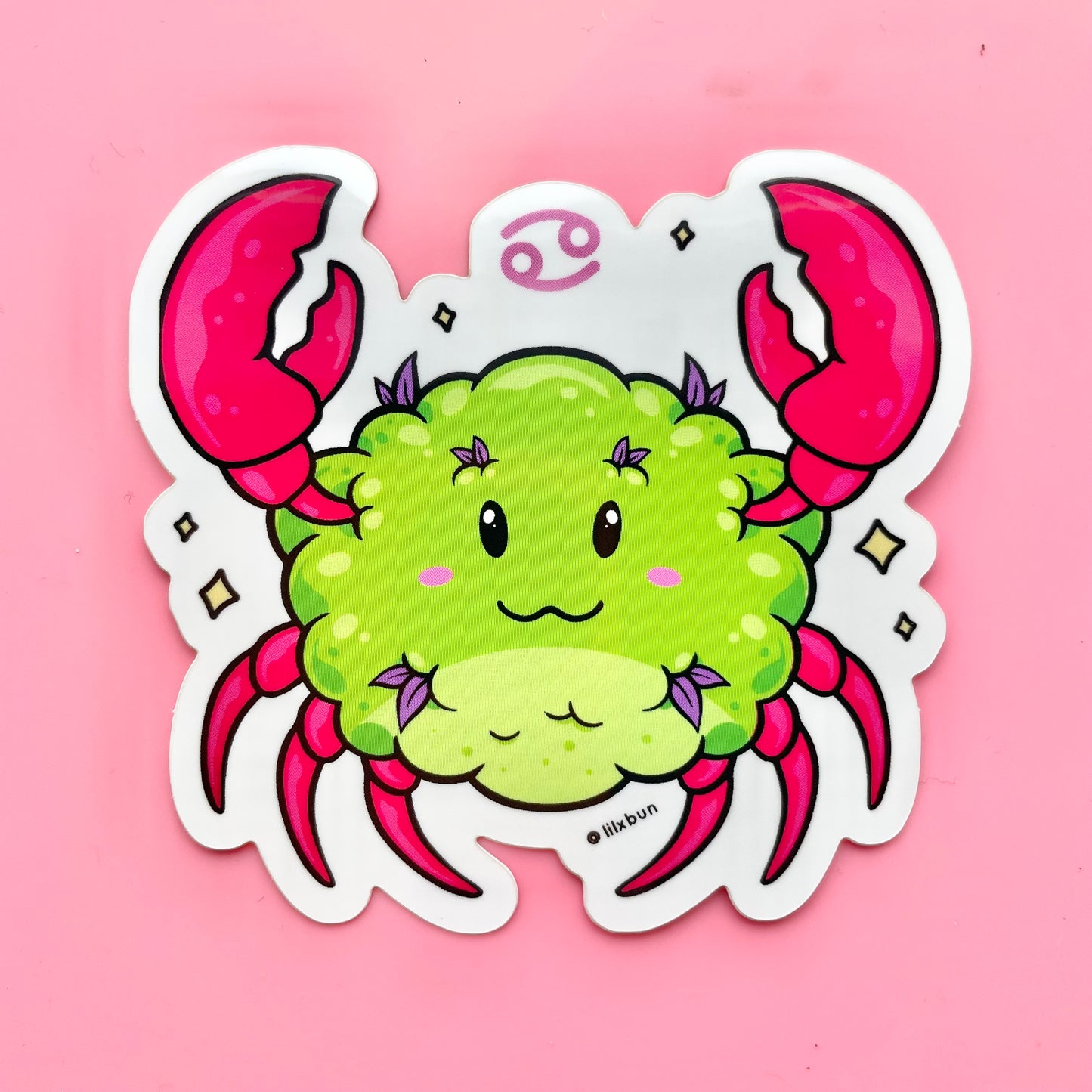 Cancer Nug Zodiac Sticker 3"