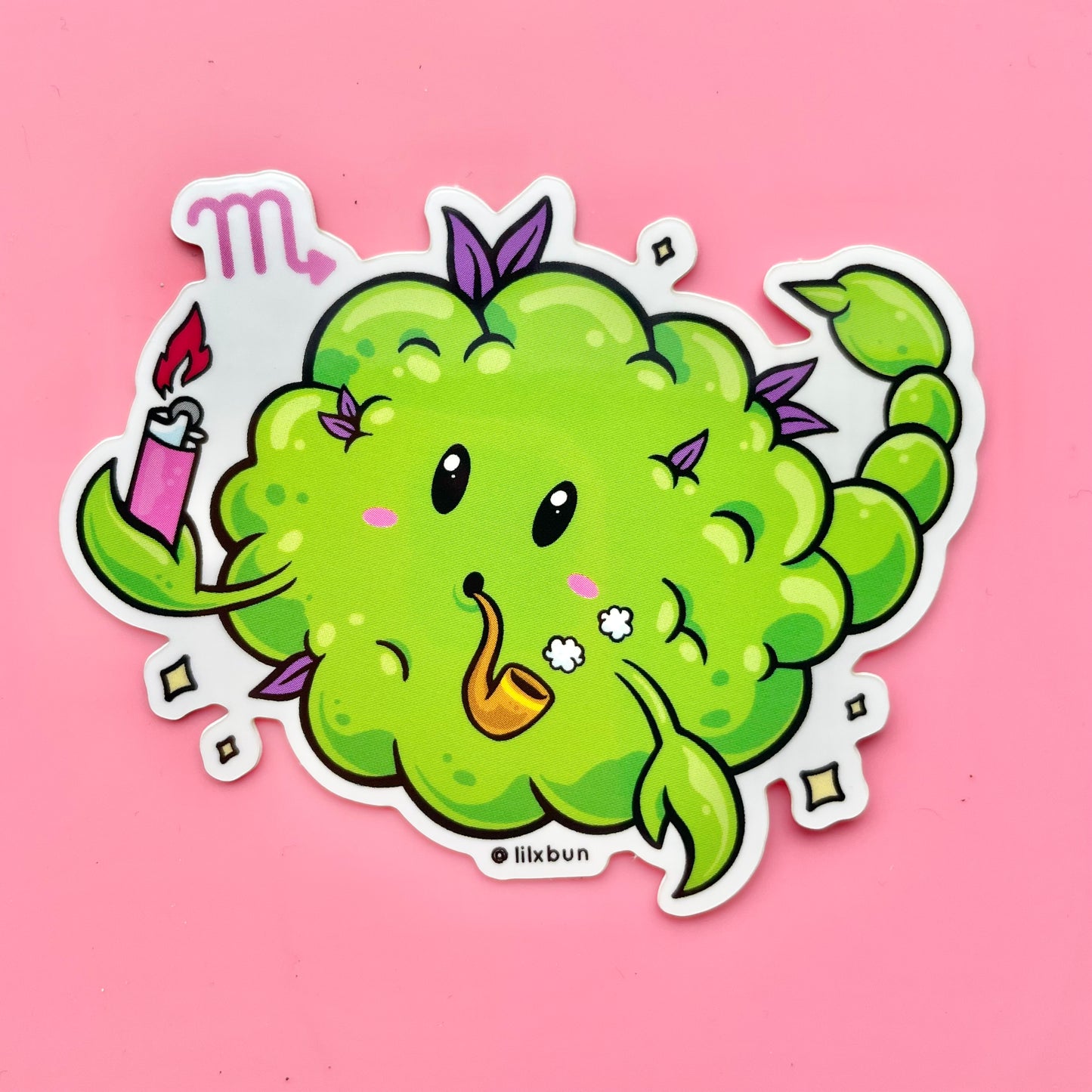 Scorpio Nug Zodiac Sticker 3"