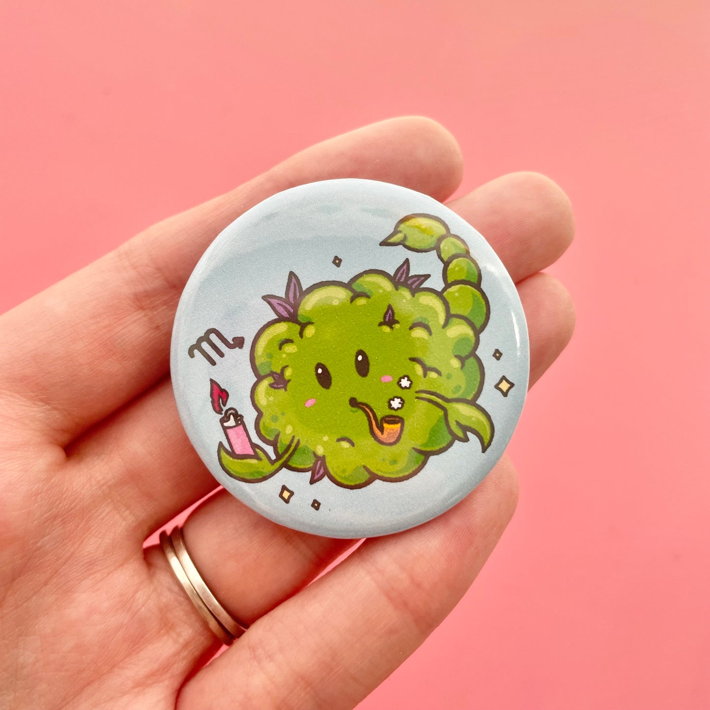 Scorpio Button 1.75"