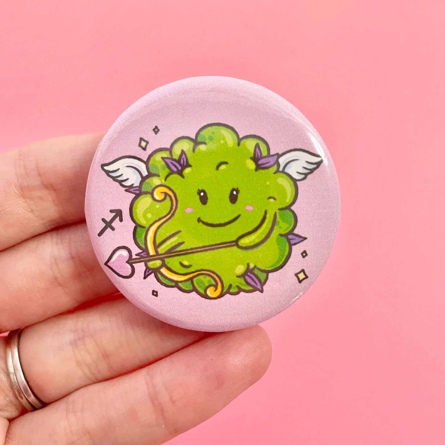 Sagittarius Nug Button 1.75"