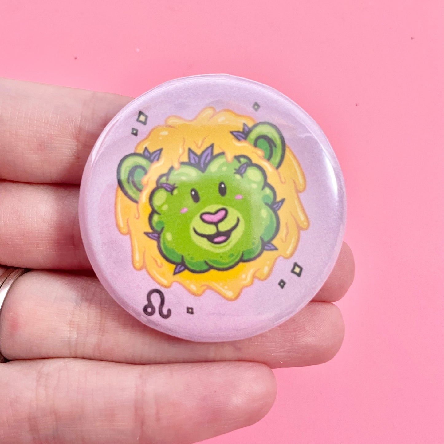 Leo Nug Button 1.75"
