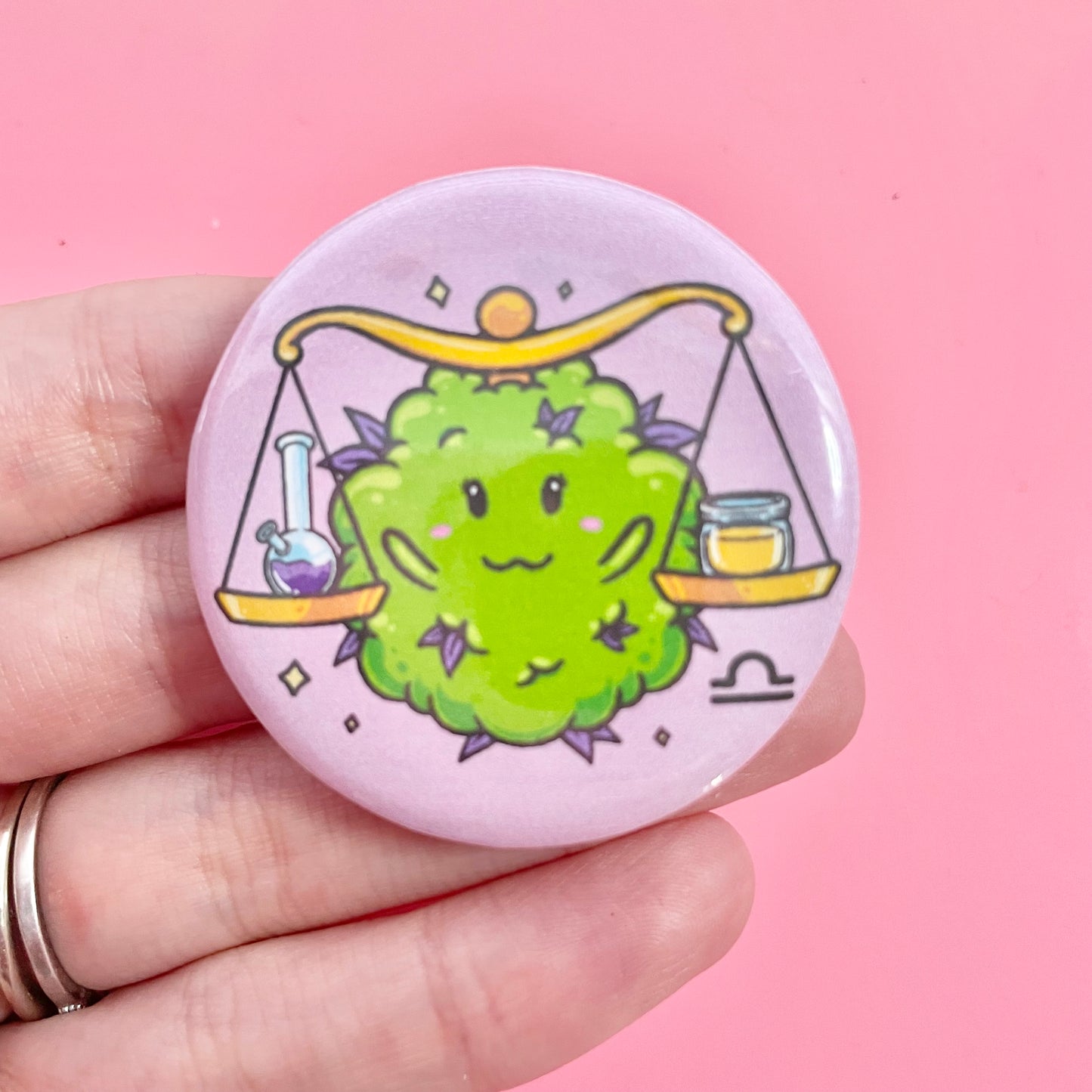 Libra Nug Button 1.75"