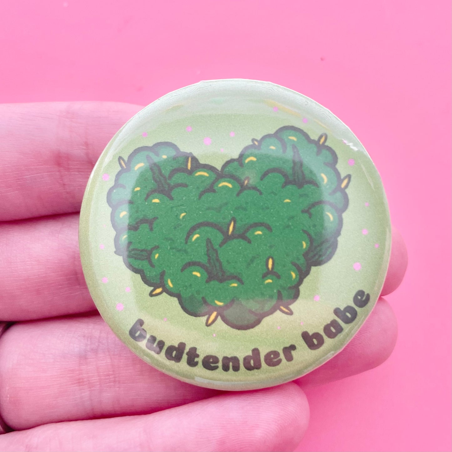 Budtender Babe Button 1.75"