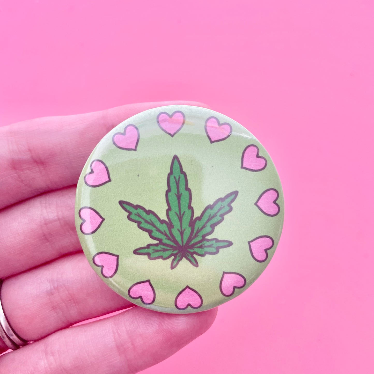 Bud Love Button 1.75"