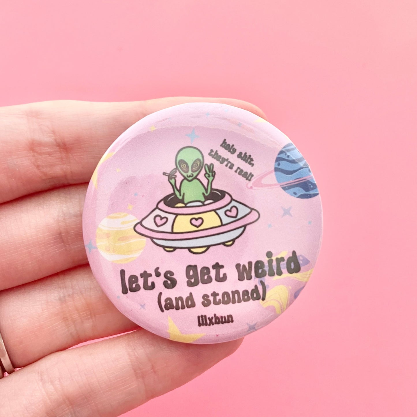 Aliens are REAL Button 1.75"