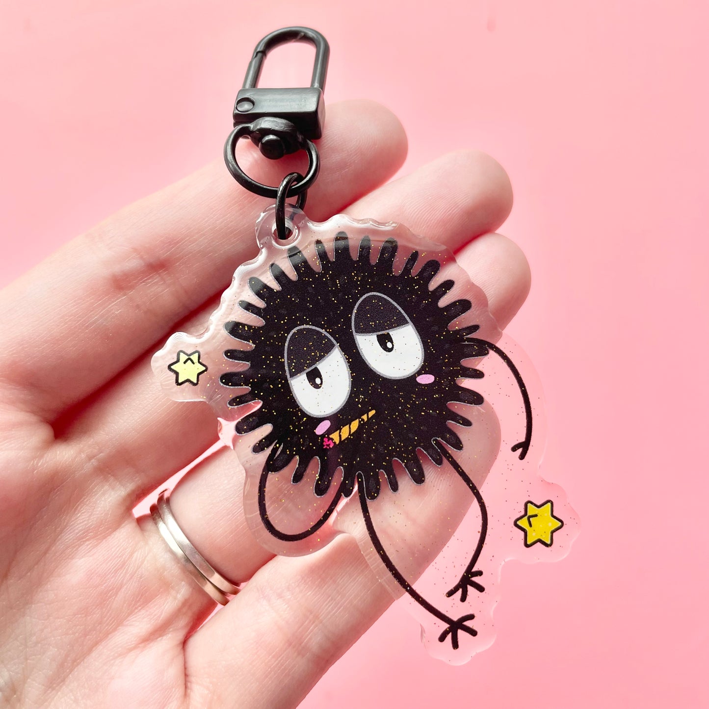 Stoney Soot V2 2.5" Acrylic Glitter Keychain