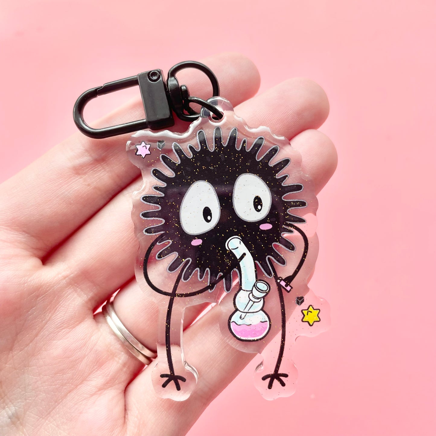 Stoney Soot V1 2.5" Acrylic Glitter Keychain