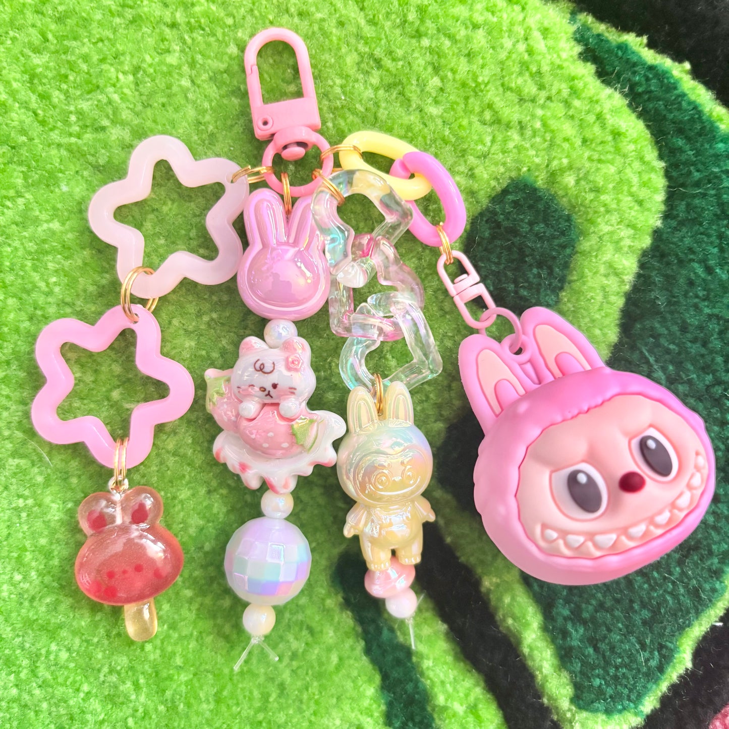 Strawberry Picnic Keychain