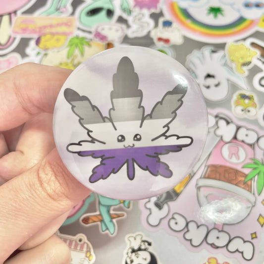 Asexual Pride Button 1.75”