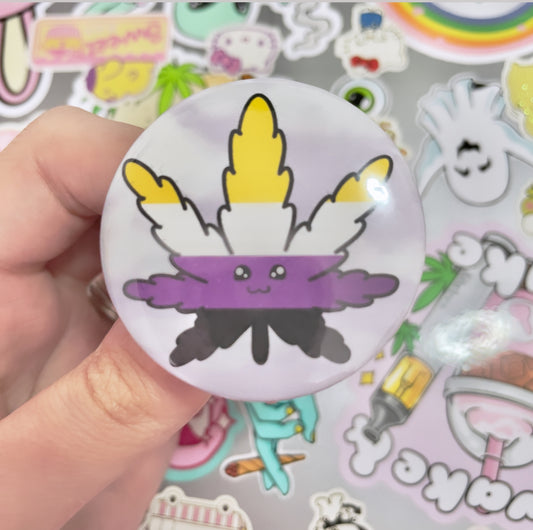 Non-Binary Pride Button 1.75”