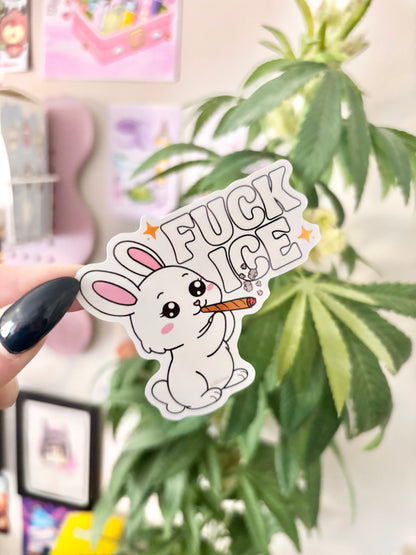 FUCK ICE BUN STICKER