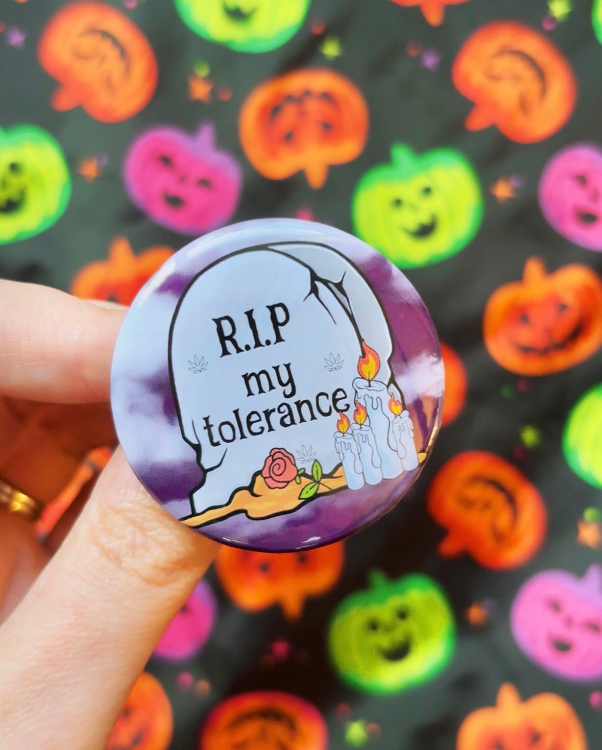 RIP Tolerance 1.75" button