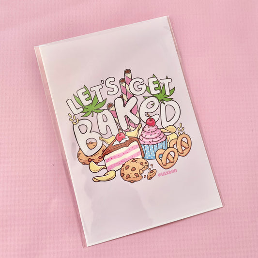 Lets get baked Mini Print