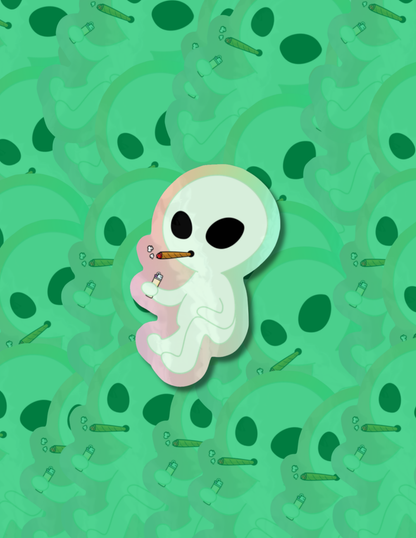 Smokin Alien Exclusive Sticker