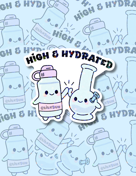 Stay High Stay Hydrated Sticker