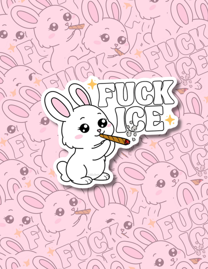 FUCK ICE BUN STICKER