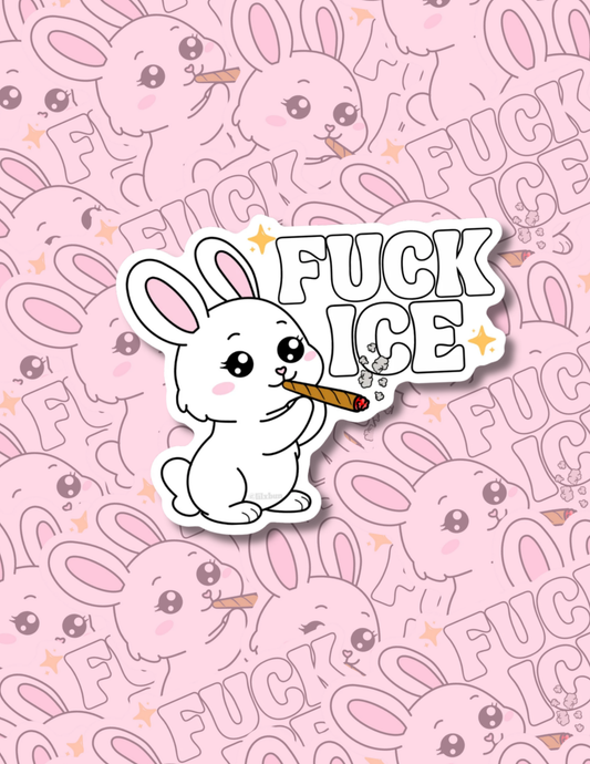FUCK ICE BUN STICKER