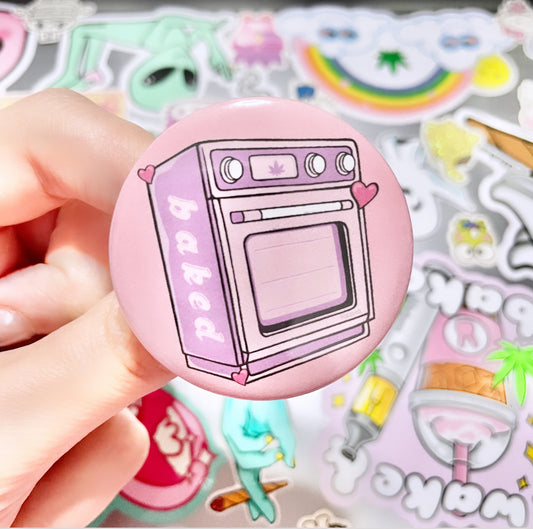 Baked Button 1.75”