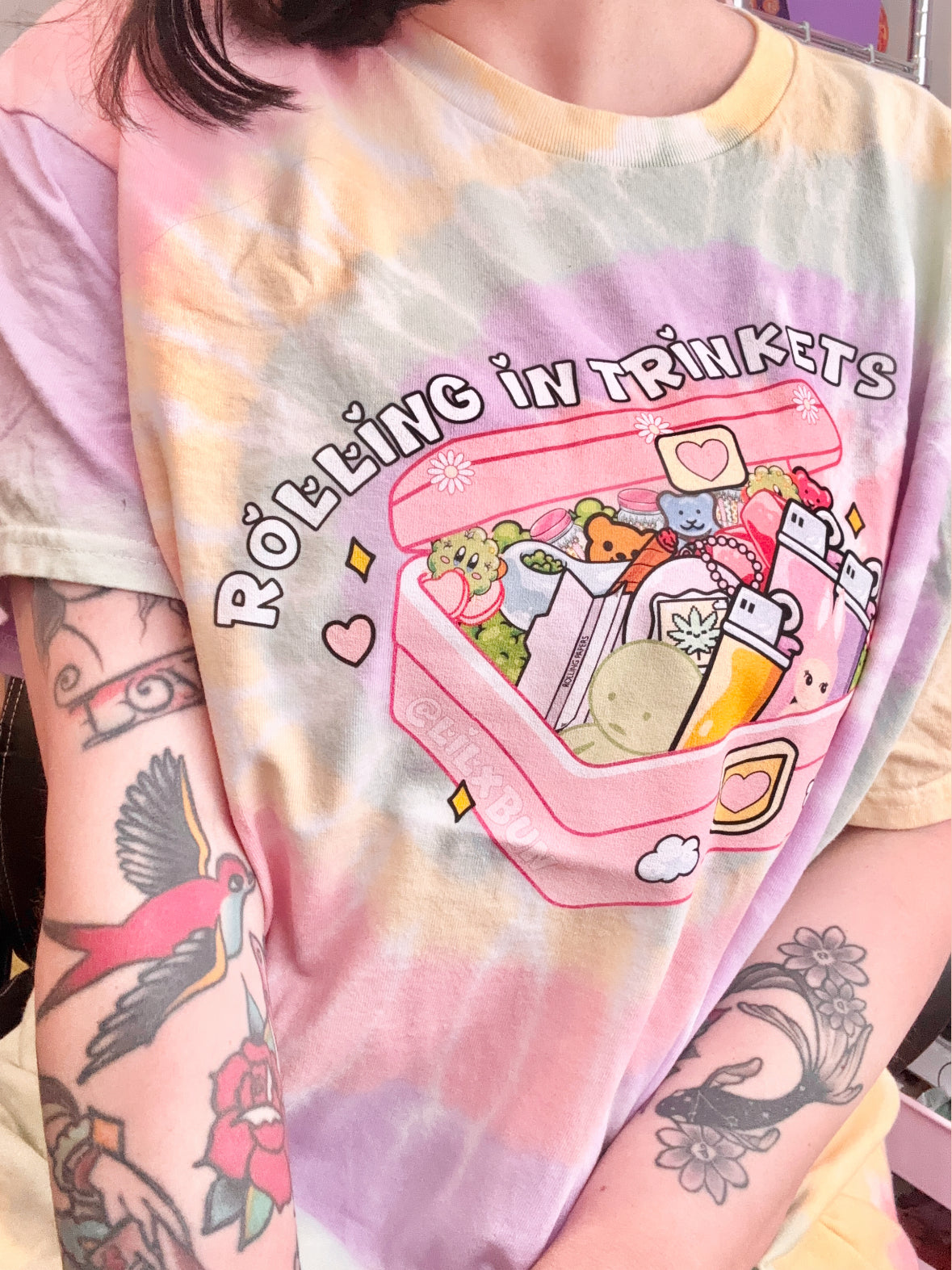 Collecting Trinkets Pastel Tie-Dye Tee