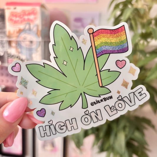 High on Love Sticker