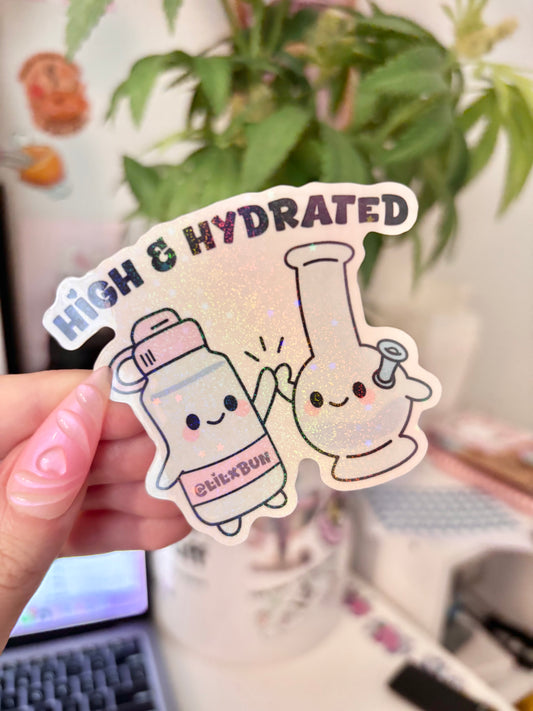 Stay High Stay Hydrated Sticker