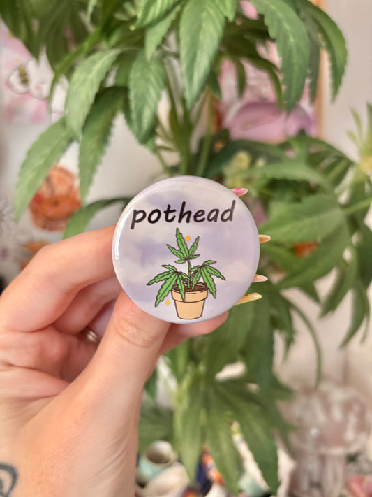 Pothead Button 1.75”