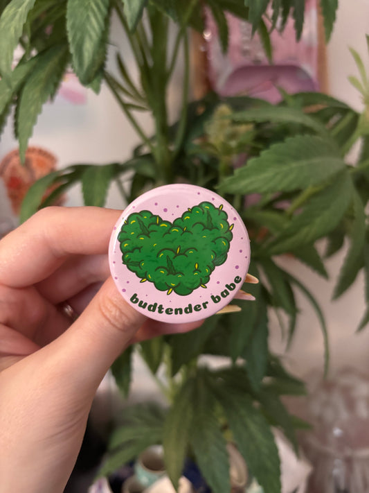 Purple Budtender Button