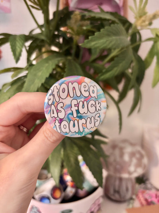 Stoned Taurus Button