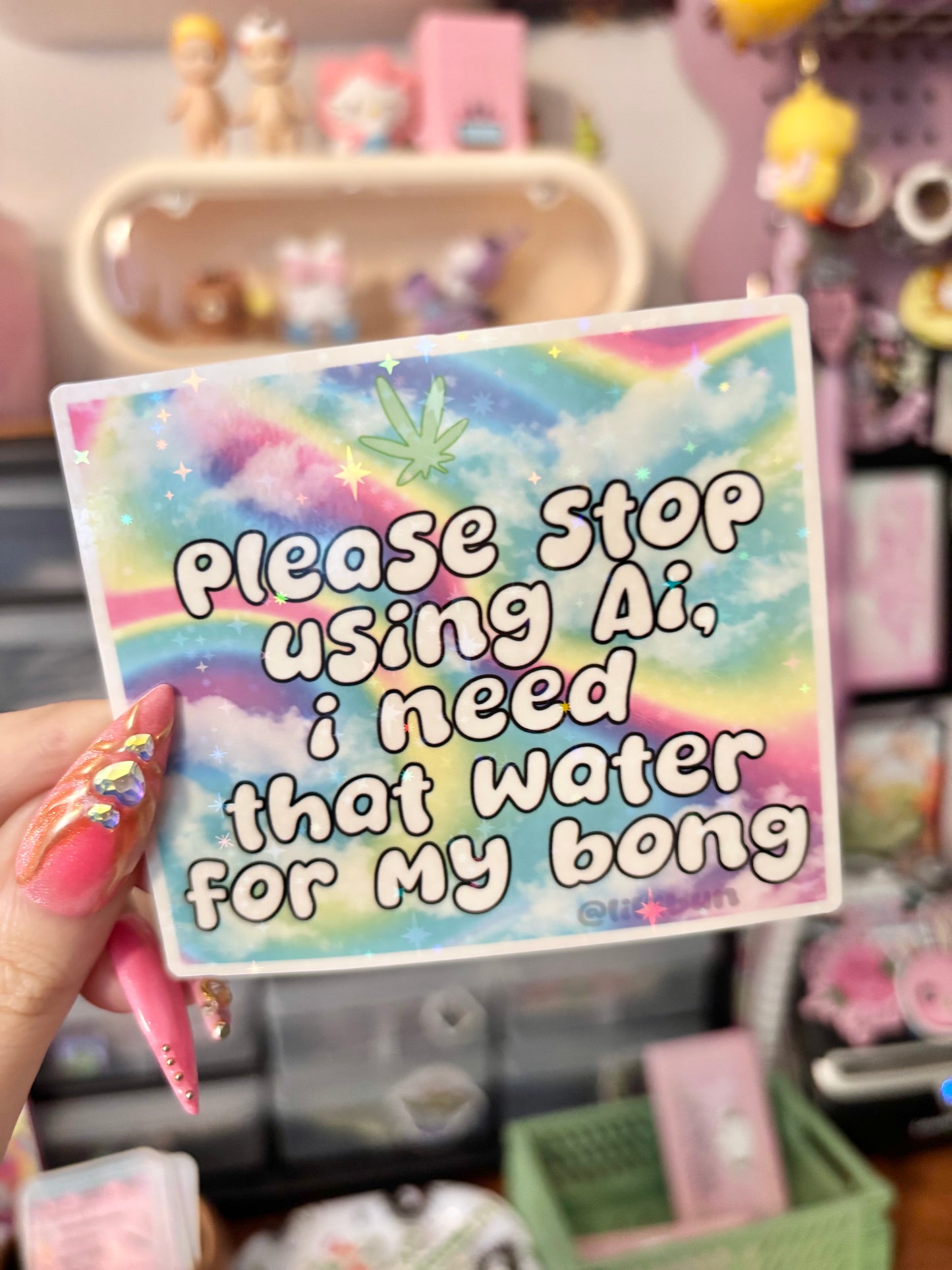 STOP USING AI Sticker
