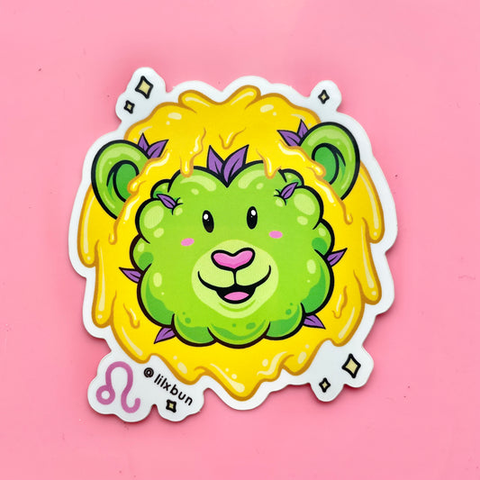 Leo Nug Zodiac Sticker 3"