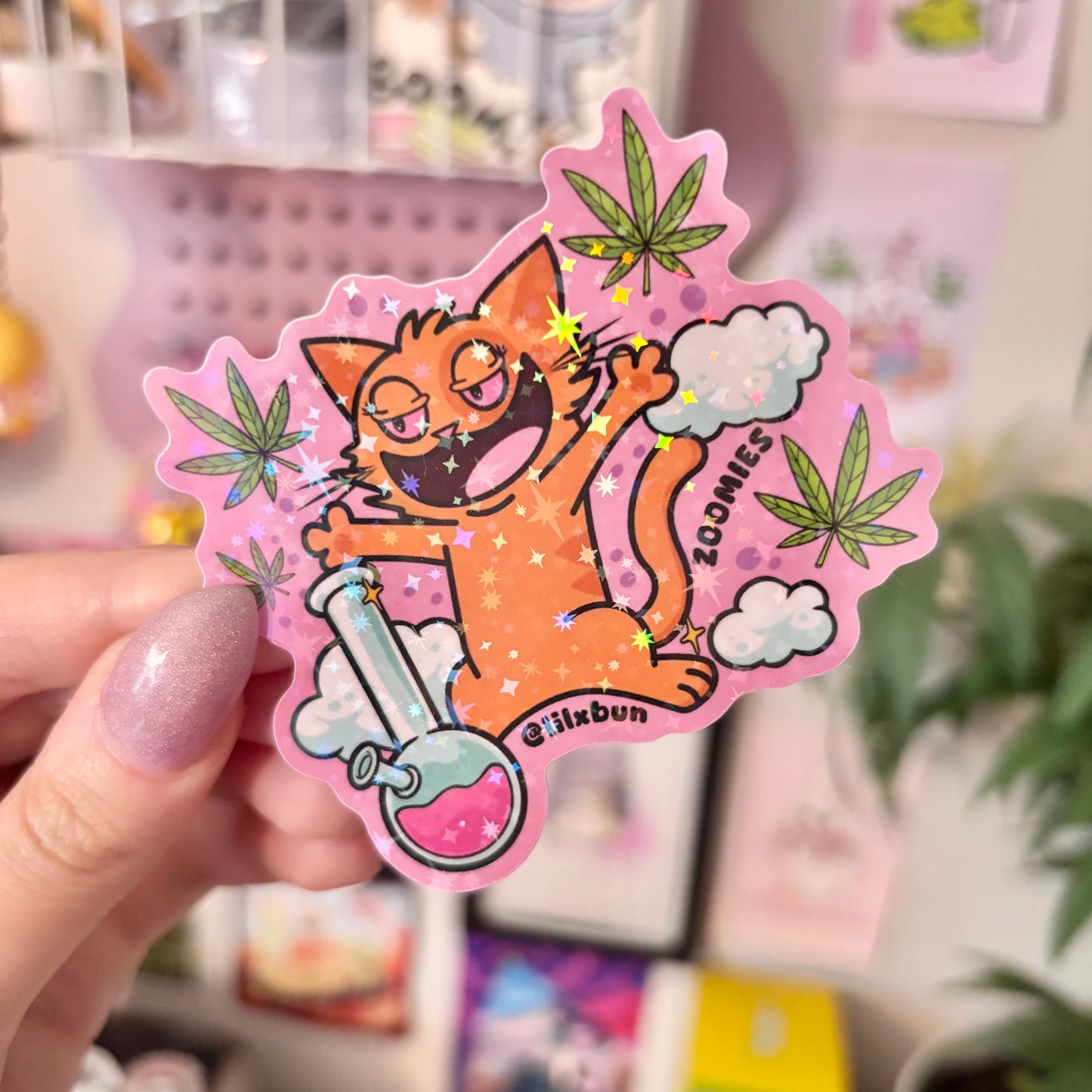 Pawsitively Stoned Patreon Exclusive Sticker
