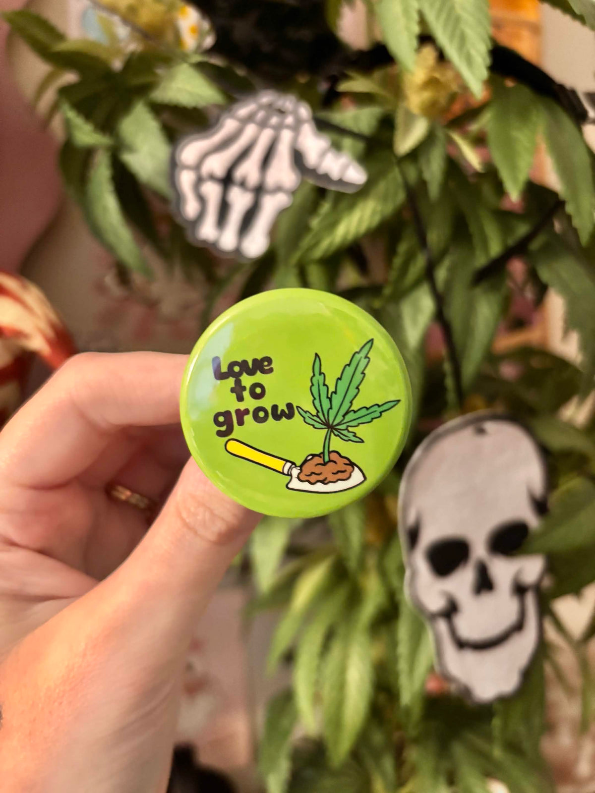 Love to Grow Green Button