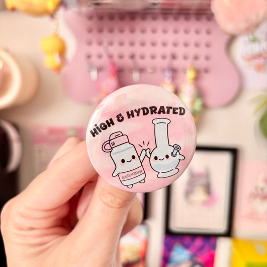 Hydrated 1.75" button