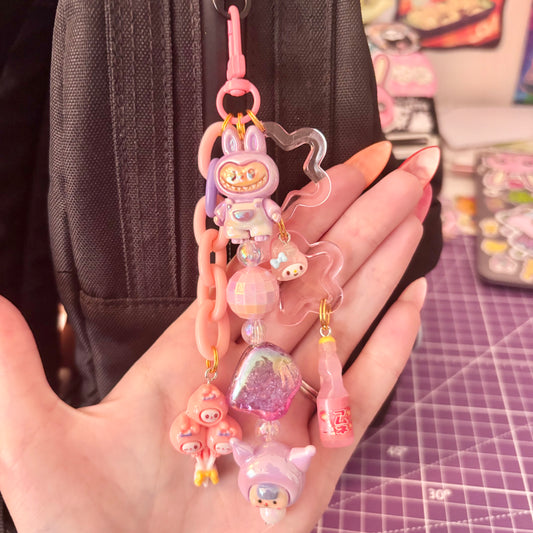 Strawberry Date Keychain