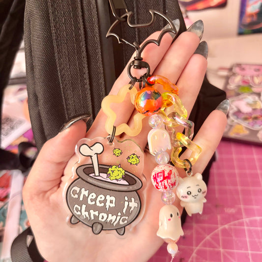 Haunted Herb Keychain