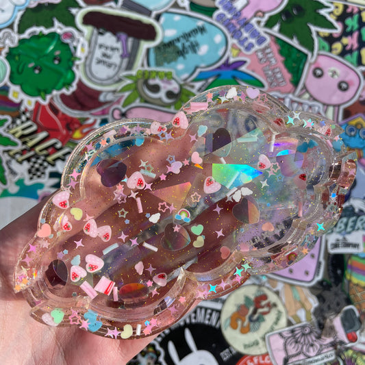 Candy Heart Holographic Cloud Tray