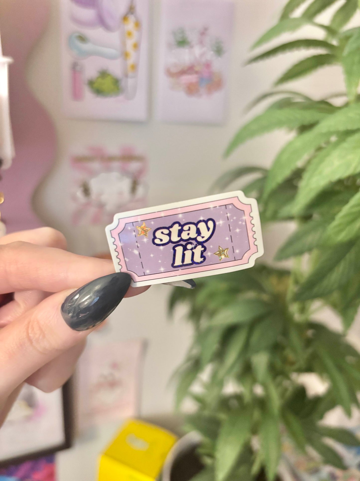 Stay Lit Ticket Exclusive Mini Sticker