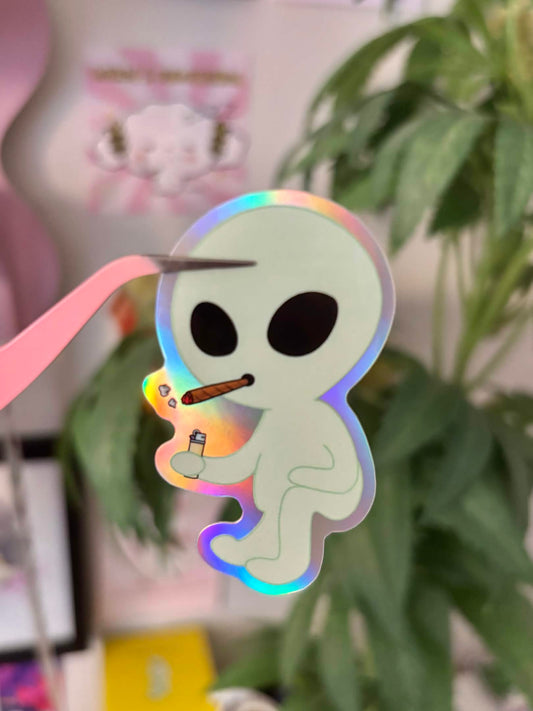 Smokin Alien Exclusive Sticker