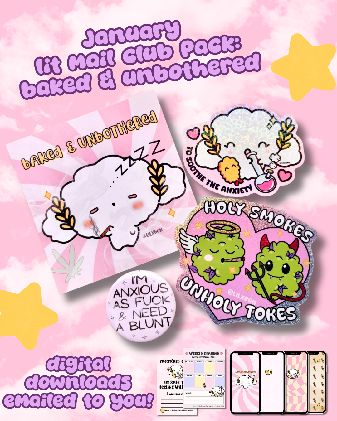 Lit Mail Club - January Pack