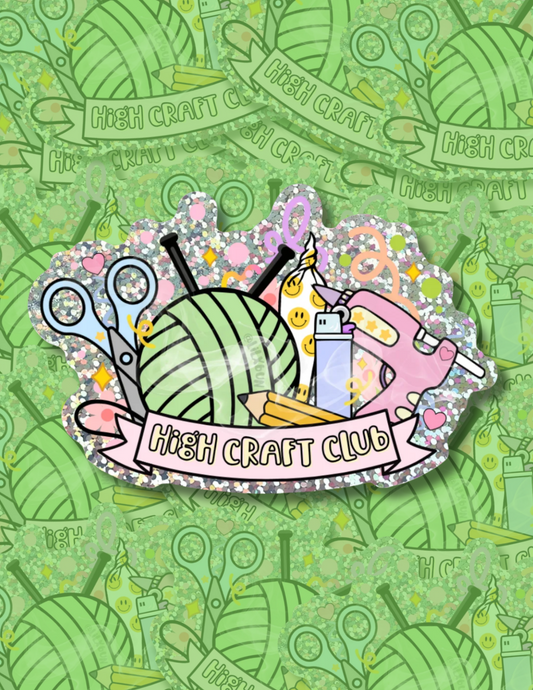 High Craft Club Holographic Sticker