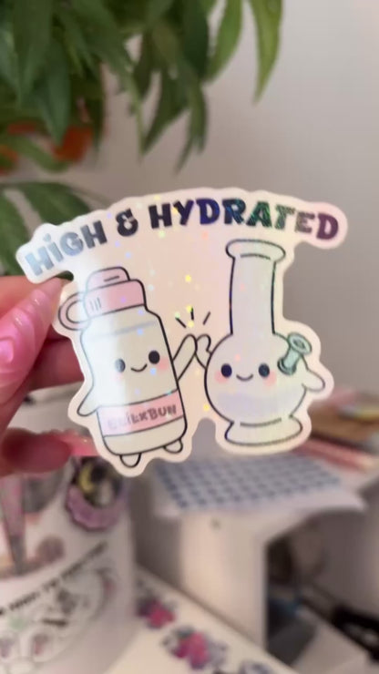 Stay High Stay Hydrated Sticker