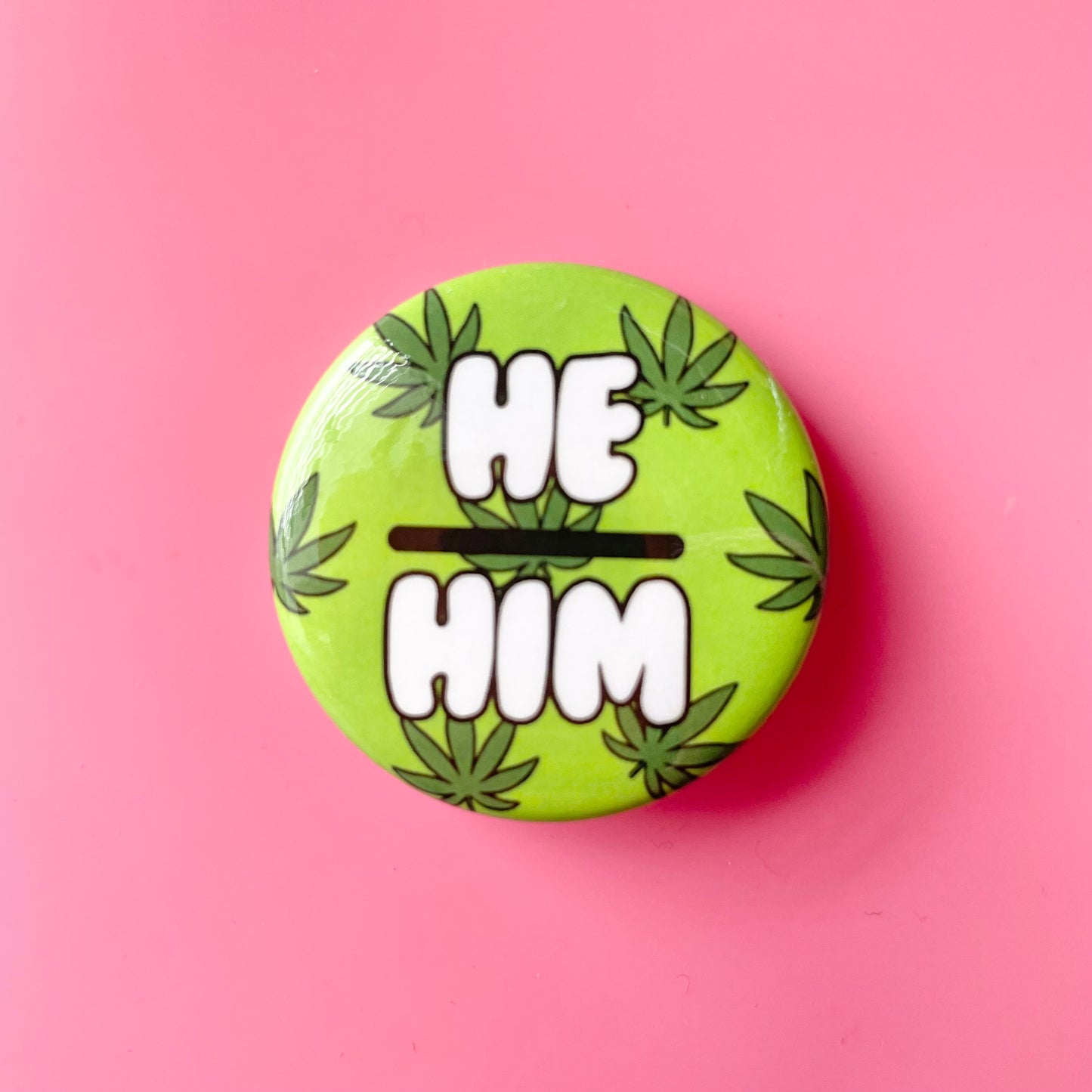 He/Him Button 1.5"