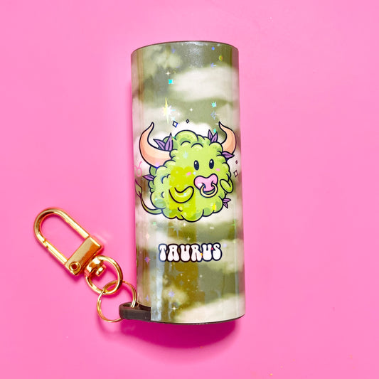 Taurus Holographic Keychain Lighter Case