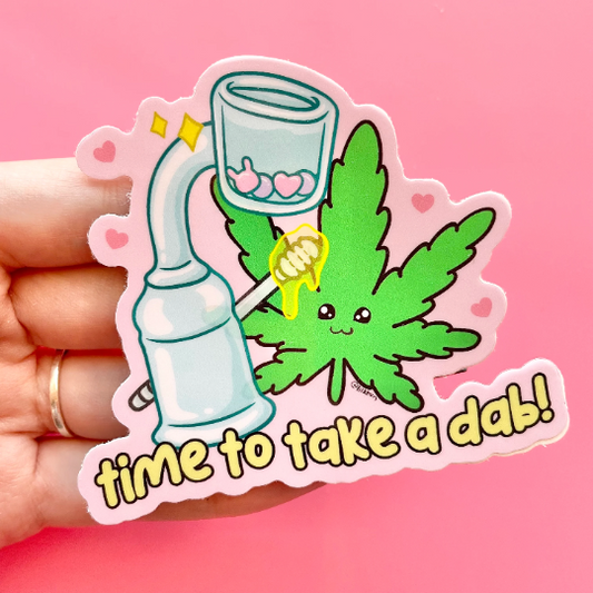 Time for a Dab Vinyl Sticker